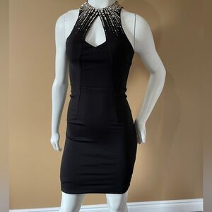Le Chateau sleeveless halter top dress XS